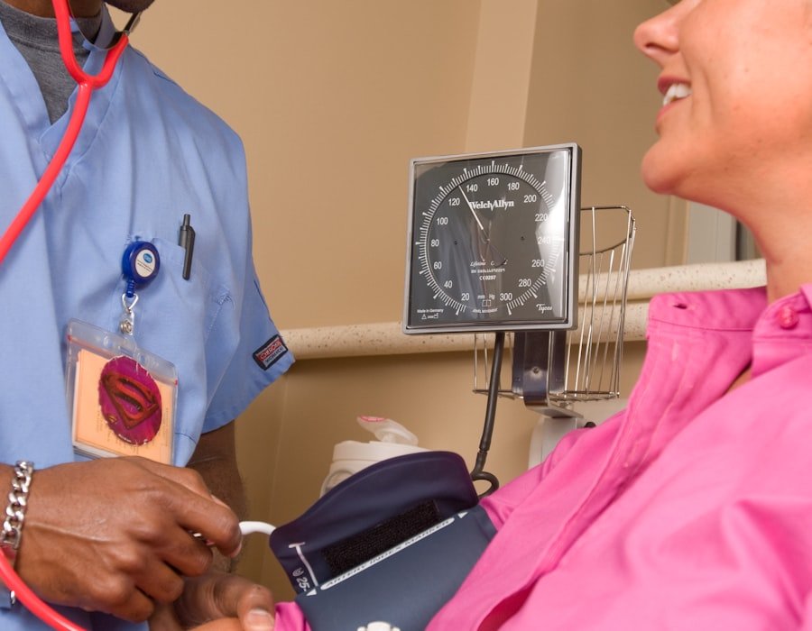 Physician consulting with a patient